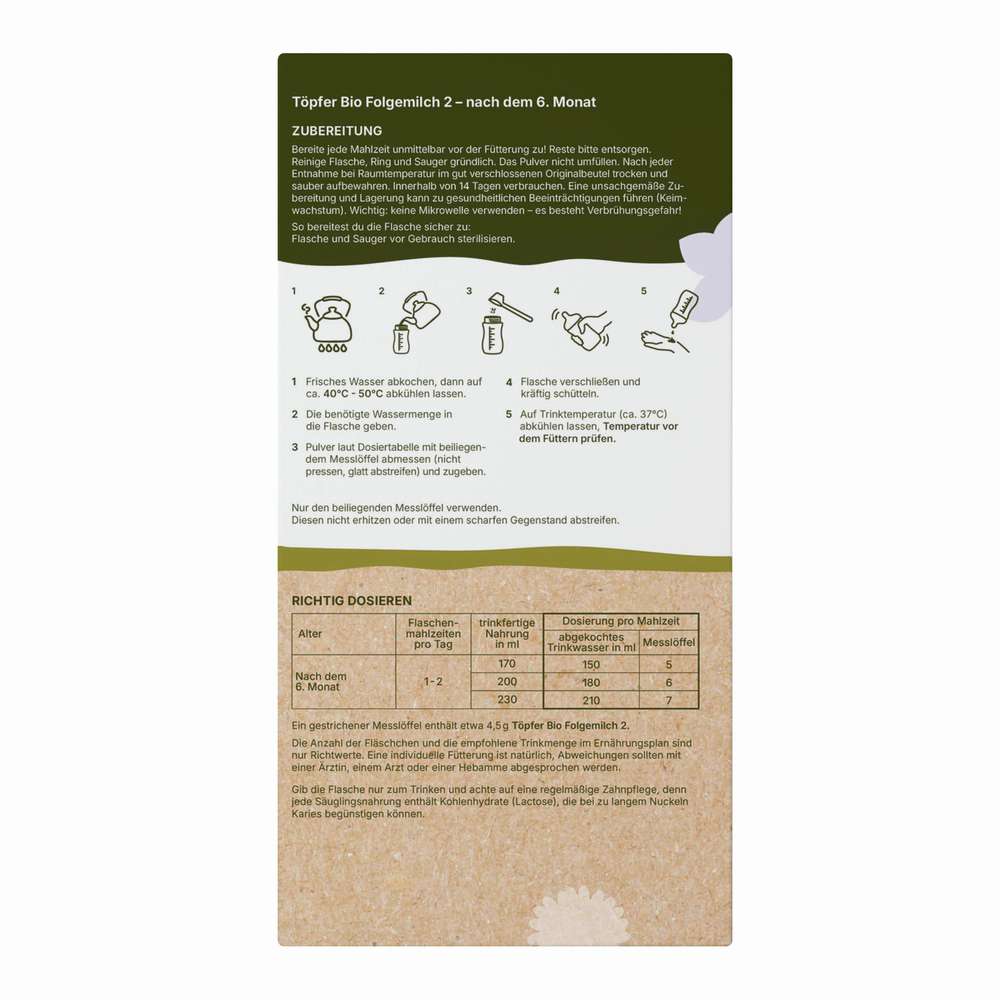 Produktabbildung Töpfer Lactana Folgemilch 2