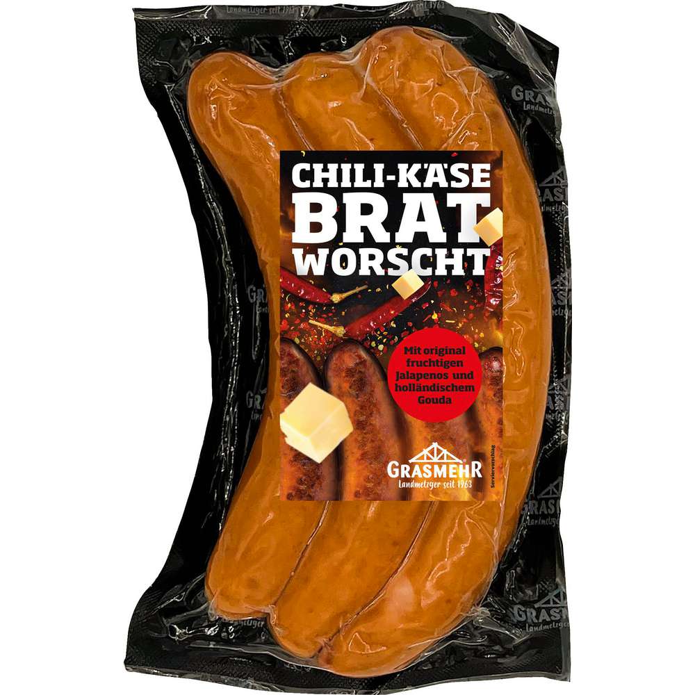 Produktabbildung Grasmehr Chili-Käsebratwurst