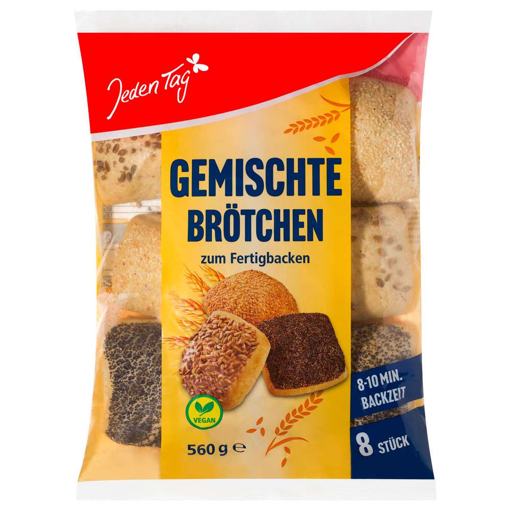 Produktabbildung Jeden Tag Aufback-Brötchen, gemischt