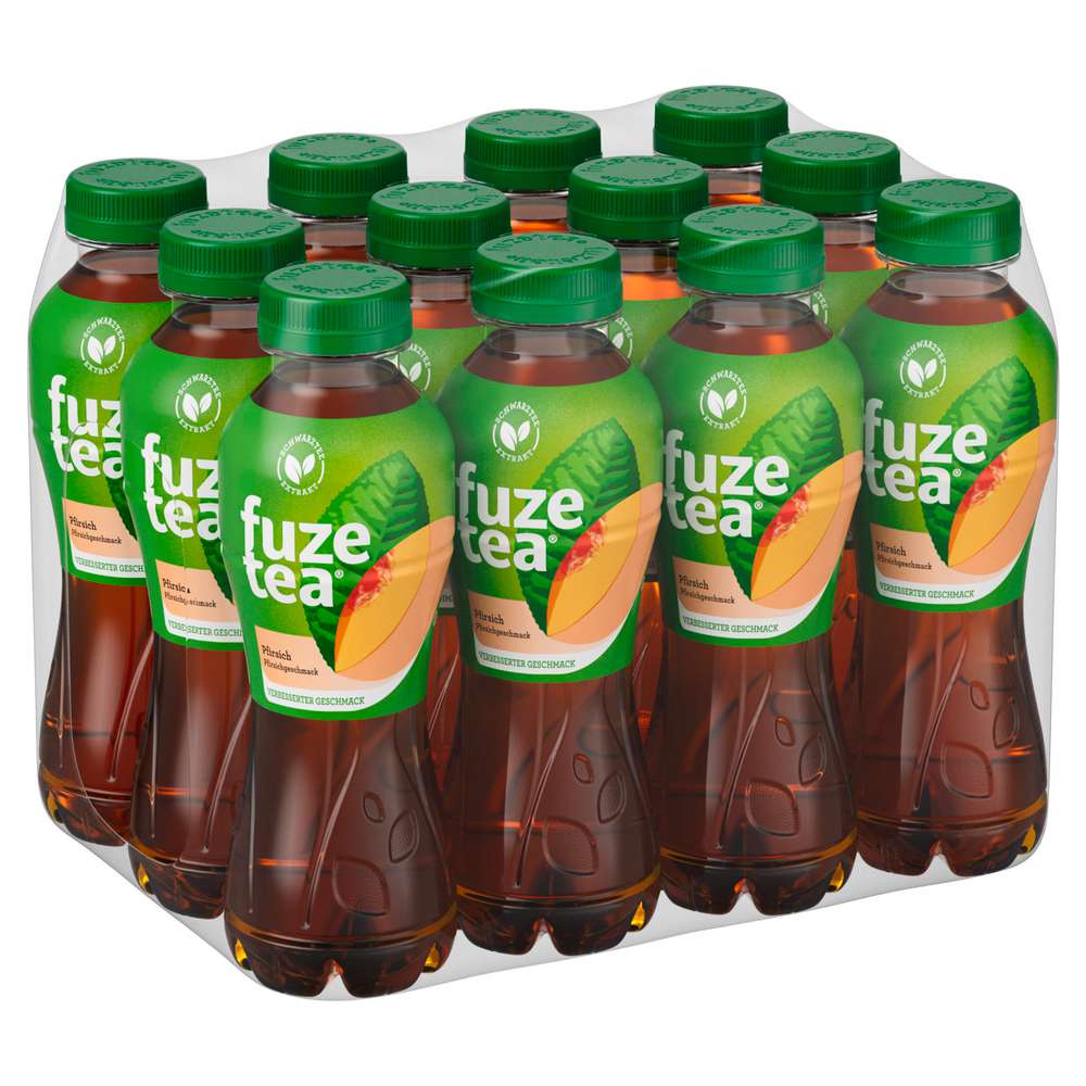 Produktabbildung Fuze Tea Eistee, Pfirsich (12x 0,400 Liter)