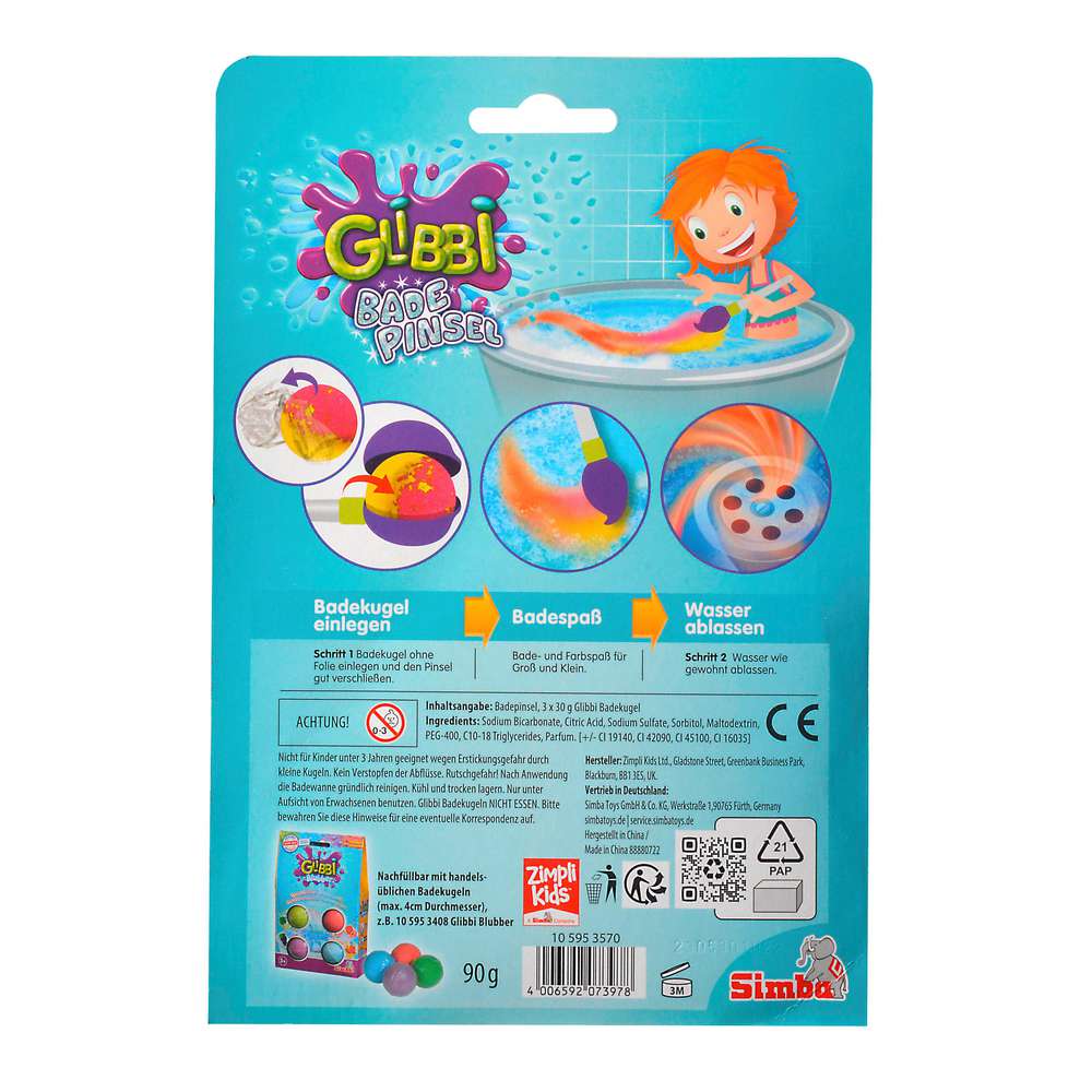 Produktabbildung Simba Baff Bombz Badepinsel