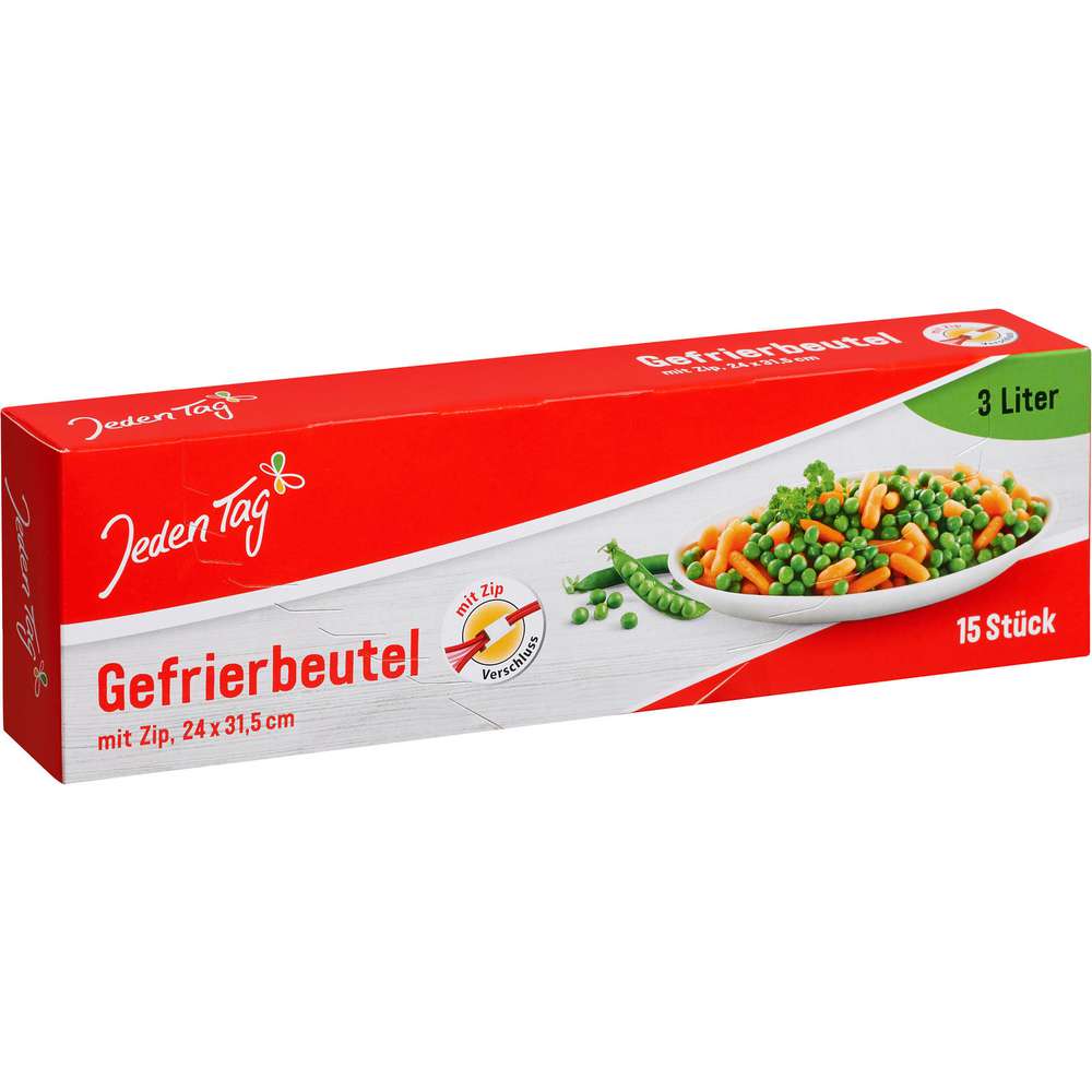 Produktabbildung Jeden Tag Gefrierbeutel mit Zip