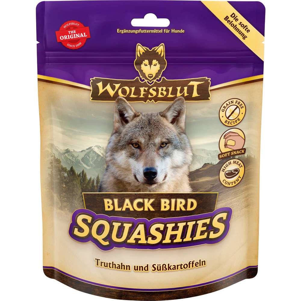 Produktabbildung Wolfsblut Hunde-Snack, Black Bird Squashies, Truthahn/Süßkartoffel
