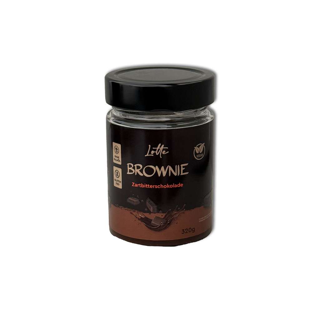 Produktabbildung Lotte Aufstrich Brownie, Zartbitterschokolade