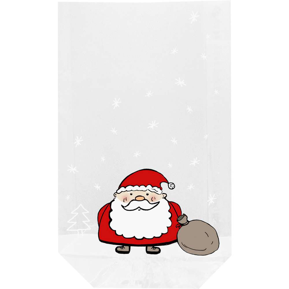Produktabbildung Braun+Company Klarsichtbeutel Weihnachten, 11,5x19cm, 10er