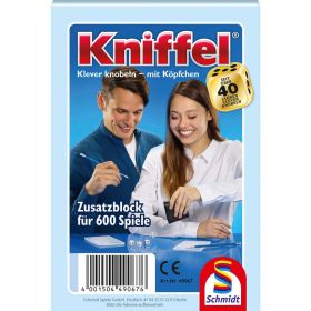 Kniffel Zusatzblock für 600 Spiele