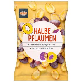 Halbe Pflaumen, tiefgekühlt