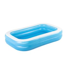 Family Pool, blau, eckig