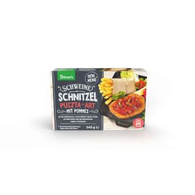 Schweine Schnitzel, Pommes Menü, Puszta-Art