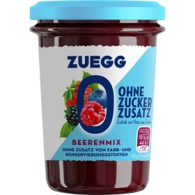 Fruchtaufstrich Beerenmix, ohne Zuckerzusatz