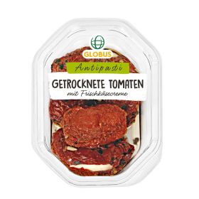 Getrocknete Tomaten, mit Frischkäse