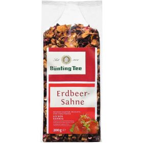 Früchtetee, Erdbeer-Sahne