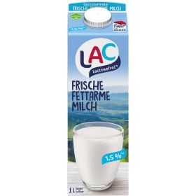 Frische fettarme Milch 1,5% Fett, laktosefrei