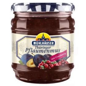 Fruchtaufstrich Thüringer Pflaumenmus, mit Cranberry