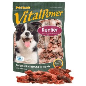 Hunde-Futter, Rentier, Vital Power tiefgekühlt