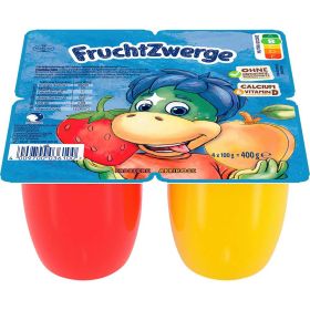 Fruchtquark XXL, Erdbeere/Aprikose 4 x 100g