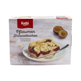 Pflaumen-Streuselkuchen, tiefgekühlt