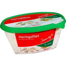 Heringsfilet Dill-Sahne, Zwiebel, Gurke & Äpfel