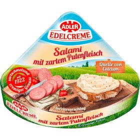 Schmelzkäse Edelcreme, Salami