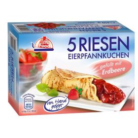Eierpfannkuchen mit Erdbeere, tiefgekühlt