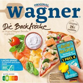 Die Backfrische Pizza Lachs Spinat, tiefgekühlt