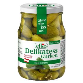 Delikatess-Gurken, süß-sauer