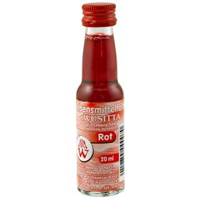Rote Lebensmittelfarbe