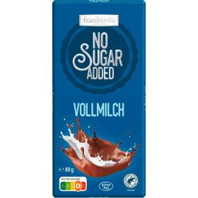 Tafelschokolade No Sugar Added Vollmilch