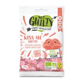 Fruchtgummi Kiss Me Softly, Himbeere & Grapefruit, vegan