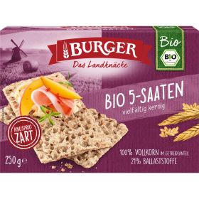 Bio Knäckebrot, 5 Saaten