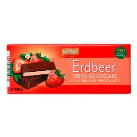Tafelschokolade Creme-Schokolade, Erdbeer