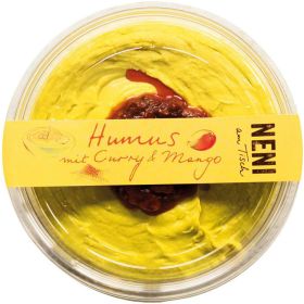 Humus-Aufstrich mit Curry & Mango