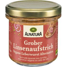 Grober Linsenaufstrich, Vegane Leberwurst Alternative