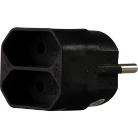 Steckdosenadapter Euro 2fach