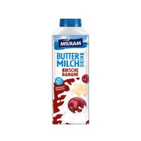 Fruchtbuttermilch, Kirsche-Banane