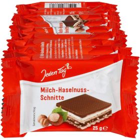 Schnitte, Milch-Haselnuss