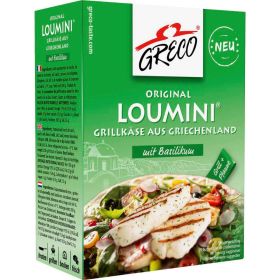 Loumini Grillkäse mit Basilikum