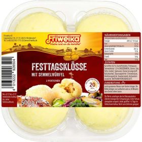 Festtagsklösse mit Semmelwürfel