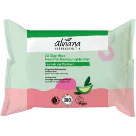 Feuchte Reinigungstücher, Bio Aloe Vera