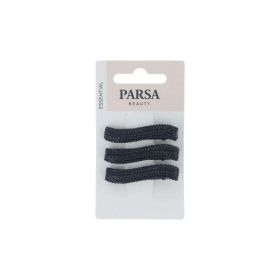 Haarclips Strass, schwarz