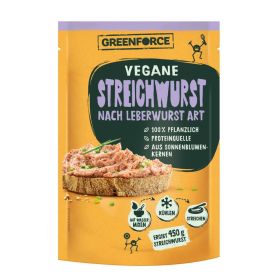 Vegane Streichwurst, Leberwurst Art