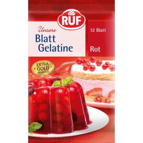 Blattgelatine, rot