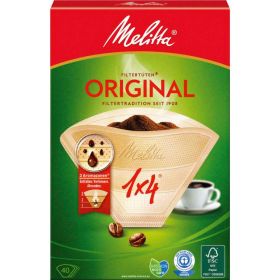 Kaffee-Filtertüten 1x4 Original, mit 3 Aromazonen, naturbraun