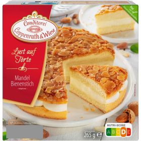 Torte Mandel Bienenstich, tiefgekühlt