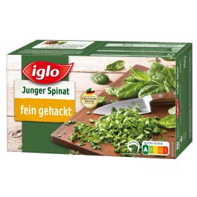 Junger Spinat, portionierbar