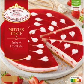 Meistertorte, Erdbeer-Frischkäse, tiefgekühlt