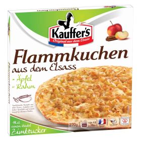 Flammkuchen aus dem Elsass, Äpfel/Rahm, tiefgekühlt