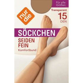 Socken Seidenfein, amber, onesize