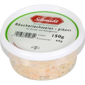 Räucherlachssalat, pikant