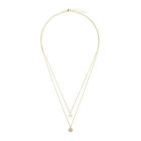 Damen Halskette mit Anhänger aus Silber 925 mit Zirkonia, vergoldet (4056866089372)